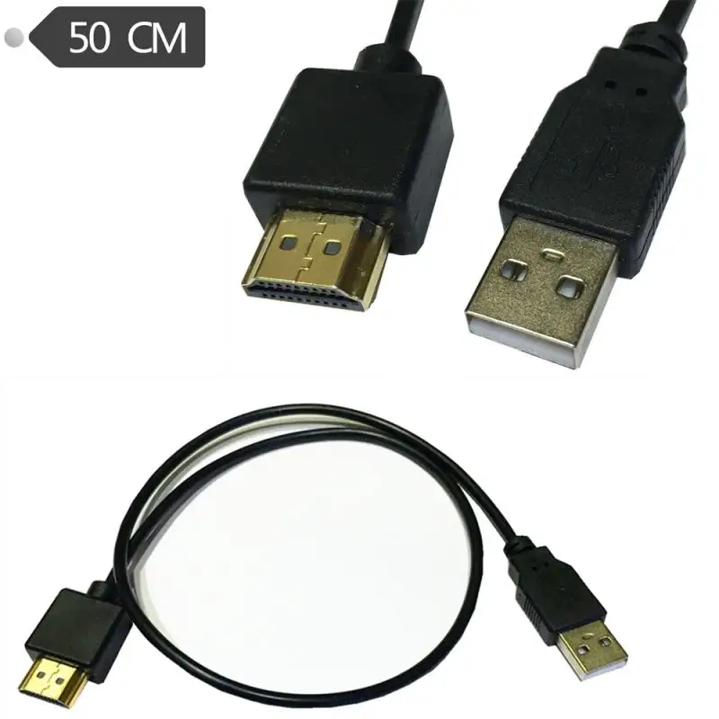 USB-кабель питания для ноутбука, HDMI-совместимый Соединительный штекер-штекер, зарядный кабель, разветвитель, адаптер для смартфона