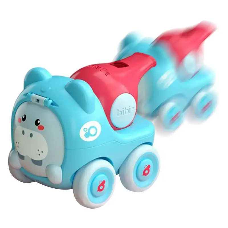 

Pull Back Car Cartoon Animal Car With Whistle Toy Educational Toddler Toys For First Birthday Pullback And Go Vehicles Friction