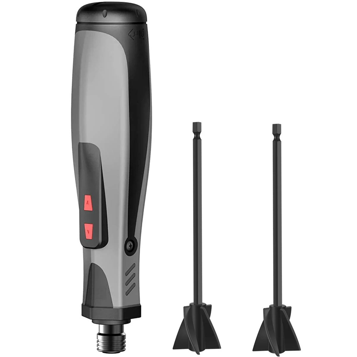 

Электрическая ручная мешалка для смолы с 2 многоразовыми смесительными лопатками для 1/4 дюймовых сверл, минимизирующие пузырьки, портативн...