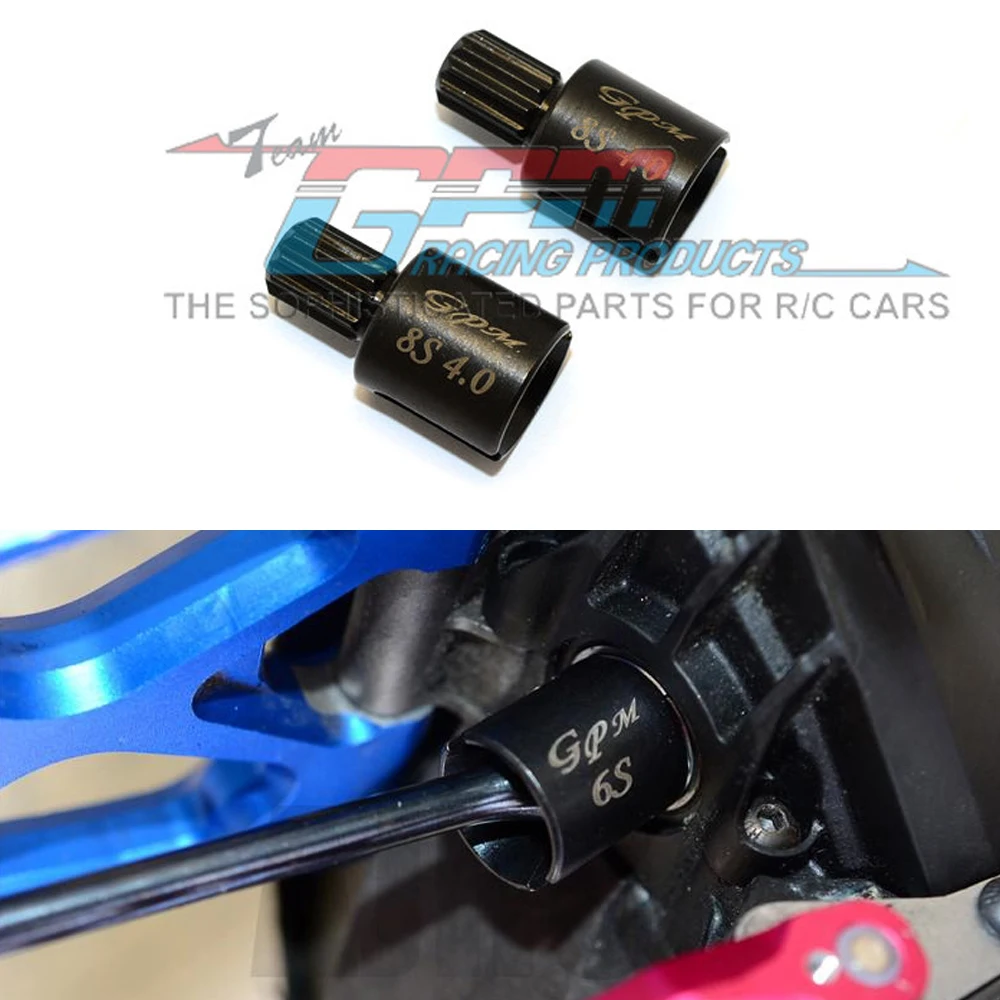 

GPM TRAXXAS 1/5 X-MAXX 6S/8S 77086-4 metal Harden Steel front and Rear Universal Drive Cup inner cup fork output cups #7754X