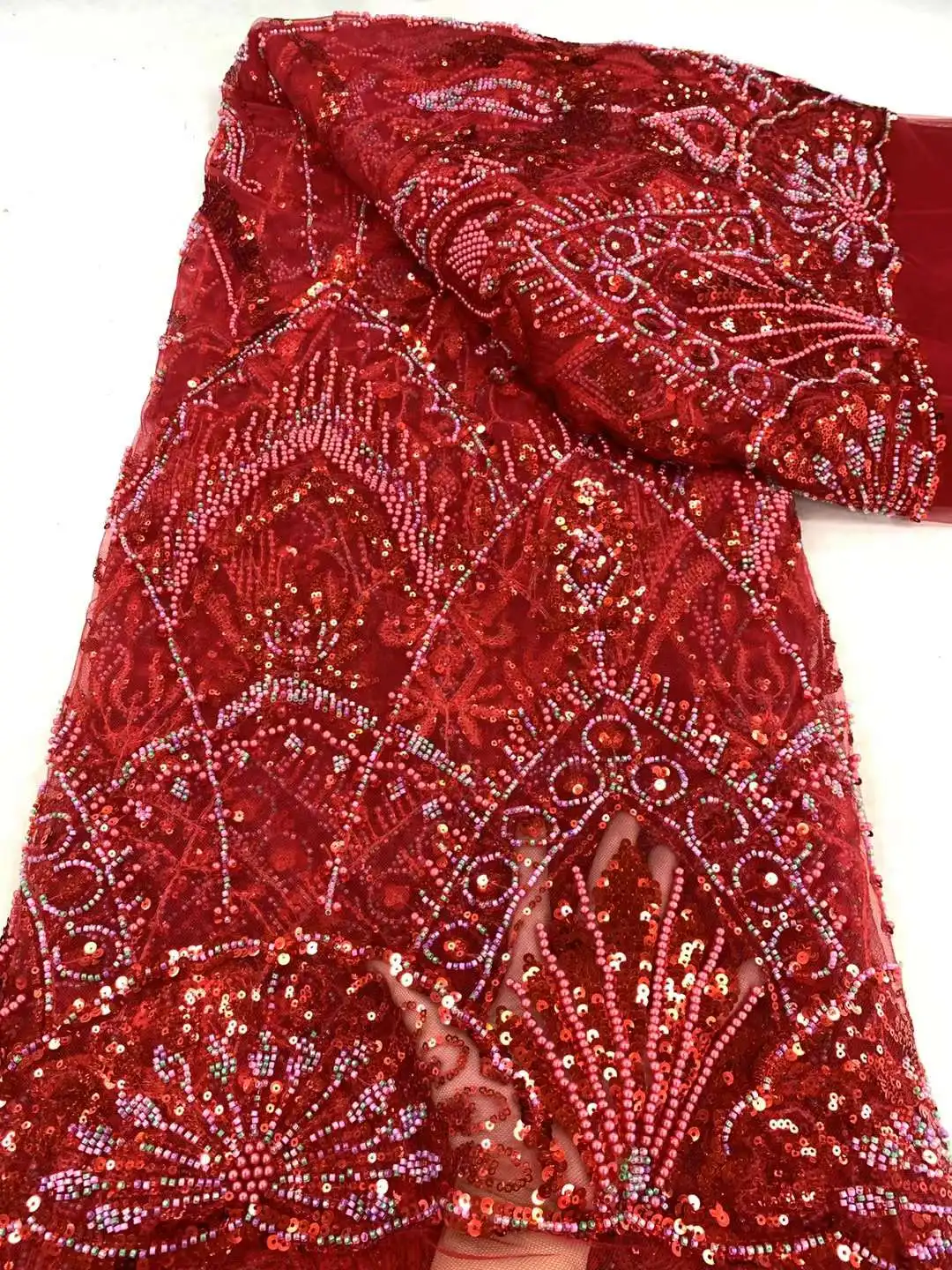 Африканская кружевная ткань для жениха 2024 высокое качество французские 3D бусины