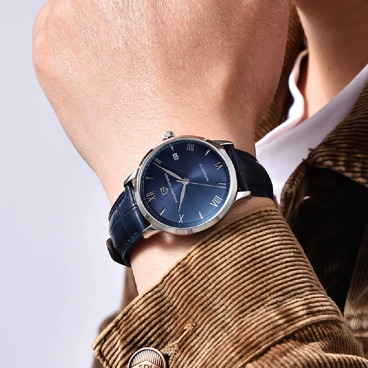 

PAGANI DESIGN Mens Watches NH35 Automatic Watch Men Automatic Wristwatch Sapphire Mirror Waterproof Sport Genuine Leather Clock