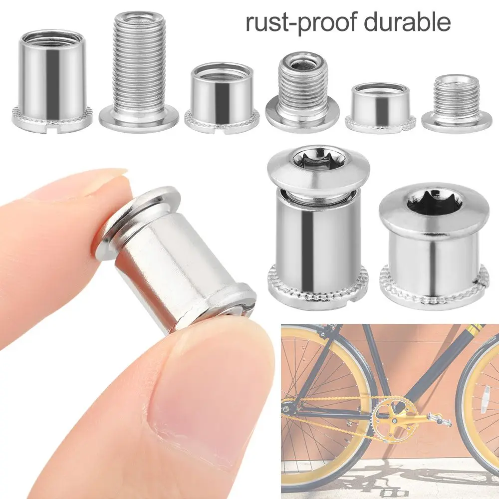 5 Pair Accessories Steel Crank Fixed Brake Crankset Bolt Bicycle Track Bike Chainring Bolts For Chainwheel