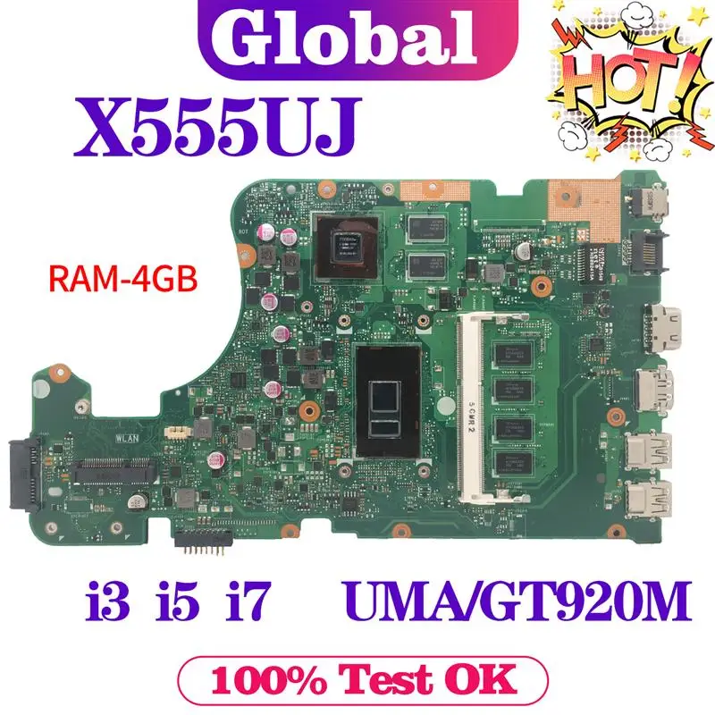 

. Материнская плата A555UJ A555UA A555UB F555UA F555UB F555UJ X555UJ K555UB K555UA X555UF X555UA X555UA X555UB DX992U материнская плата для ноутбука