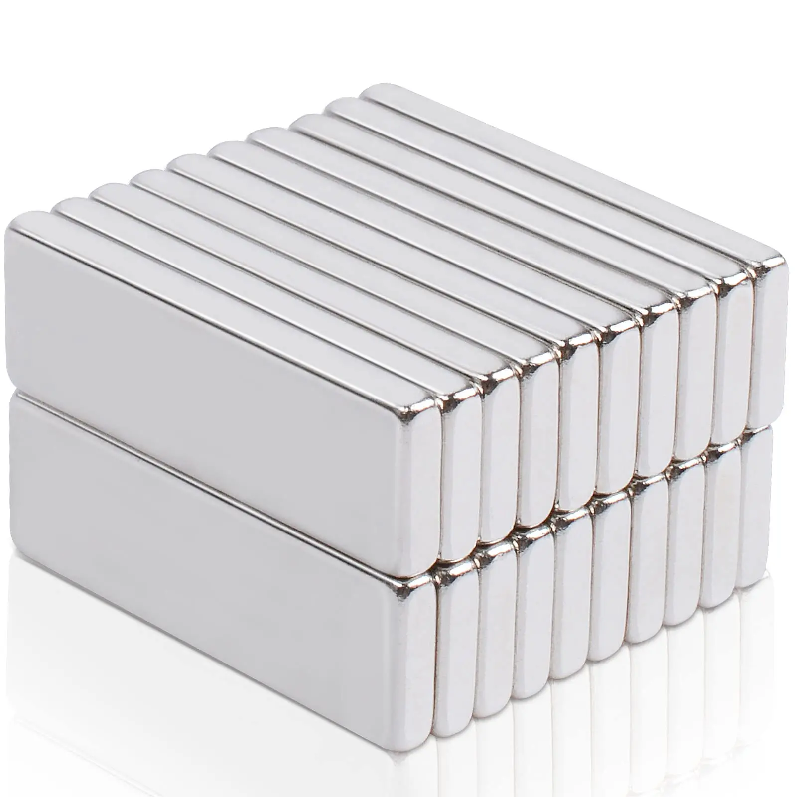 

Strong Rare Earth Magnets Bar Rectangular Neodymium Magnets Heavy Duty for Crafts Refrigerator Kitchen Cruise Tool Storage Indus