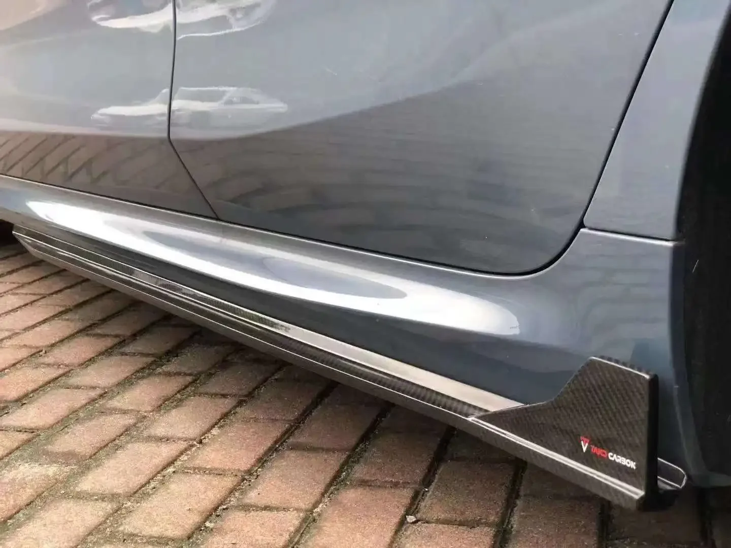 TAKD Carbon Real Car Data Development Универсальные задние спойлеры Сухие боковые юбки из