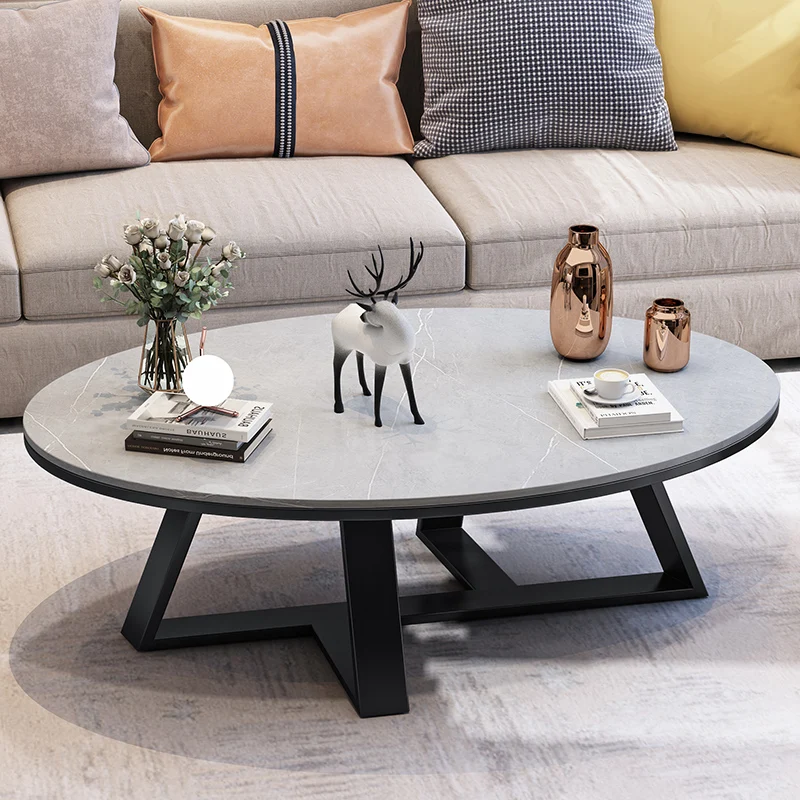 Современный дизайн, украшение для кофейного столика, роскошные журнальные столики для гостиной, овальные диванные боковые столики, мебель для дома