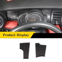 steering wheel instrument screen side trim protection cover sticker real carbon fiber car accessories for bmw mini 2014 2021