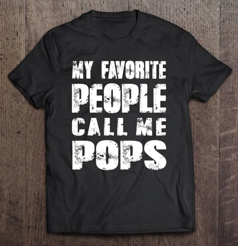 

Мужские подарки дедушке, простые мужские футболки с надписью «Call Me Pop»