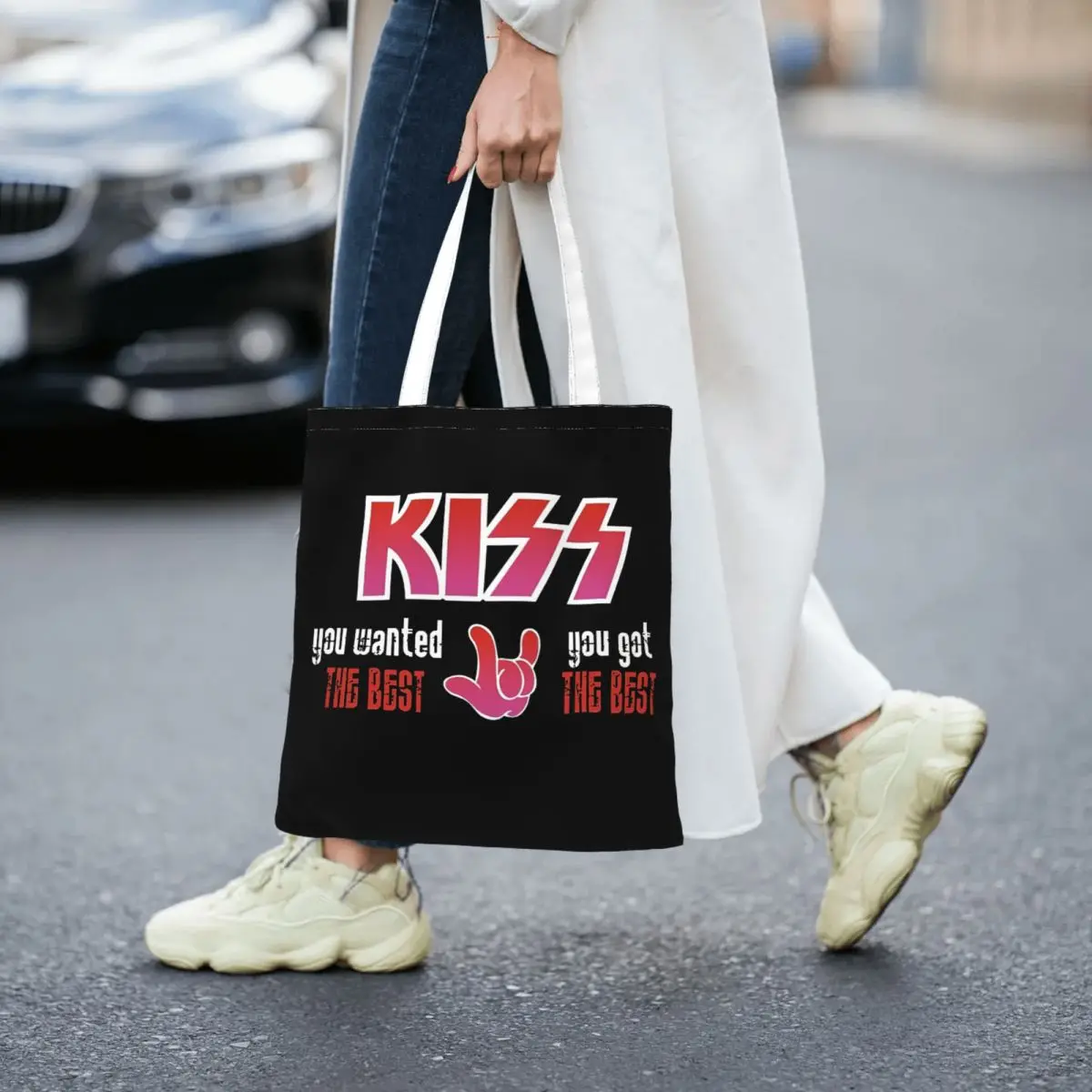 KISS The BEST Totes Canvas Handbag Women Canvas Shopping Bag