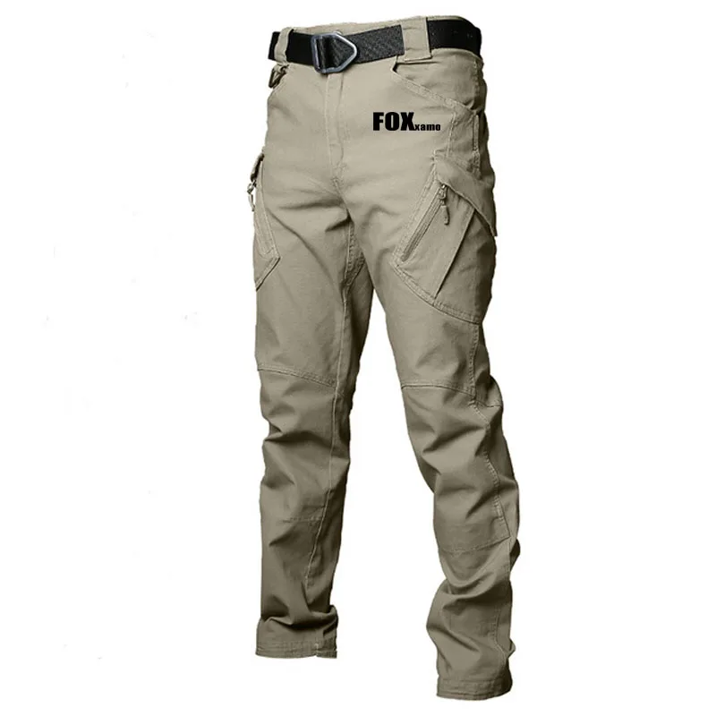 New Autumn Casual Pants Fishing Pants Men Military Tactical Joggers Cargo Cycling Multi-Pocket Fashions Black Army Trousers