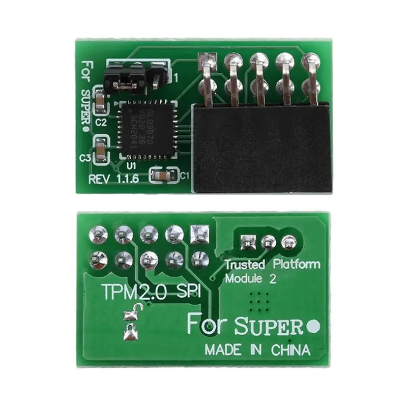 Модуль DTEN-TPM2.0 SPI, модуль доверенной платформы, адаптер TPM 2.0 (art.: 3920dcd301417) - 3920dcd301417