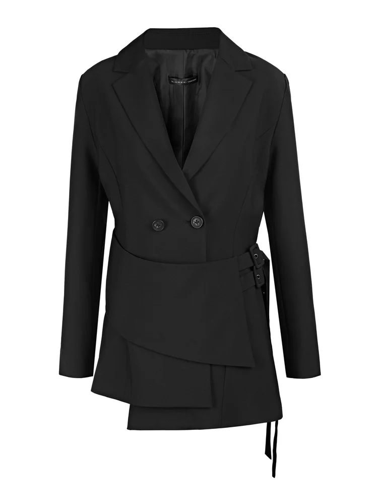 Sdeer SINCEREDO Весенне-осенний повседневный плоский воротник облегающий талию