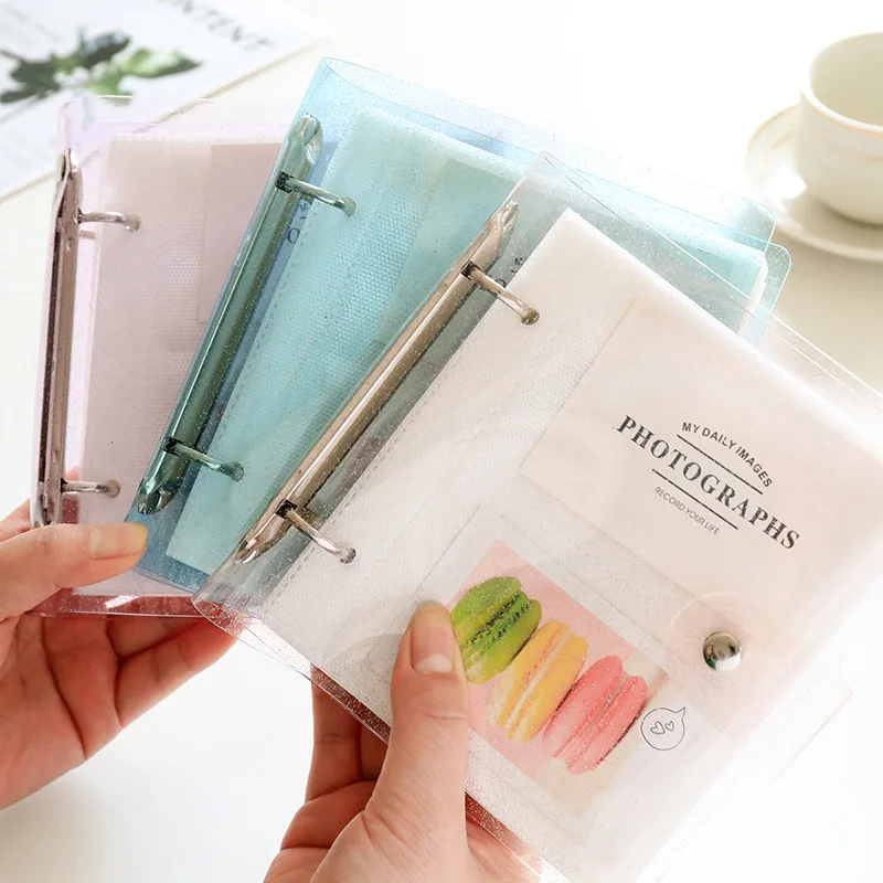 

100 карманов Mini Instax фото держатель альбома прозрачный альбом в виде книги для 3-дюймовой мини-пленки Fuji Instax визитница 7s 8 25 50s