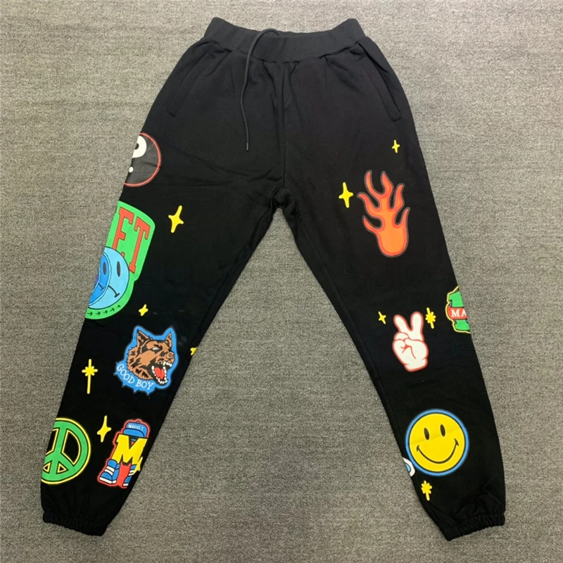 

22FW TOP high quality Chinatow Market Sweatpants Men Women Drawstring Fleece Jogger Trousers Pants