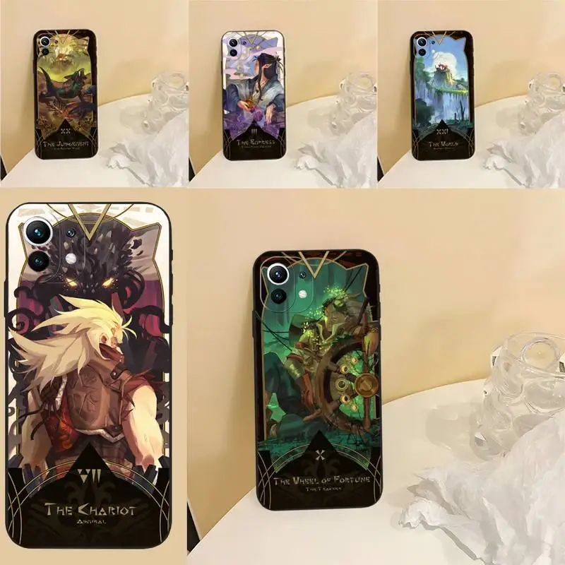 Monster Hunter World Tarot Deck Phone Case Funda Black For Xiaomi Redmi Note 11 11EPro10 9 9A 8 6 Pro 10T 9S 8T 7A Luxury Coque