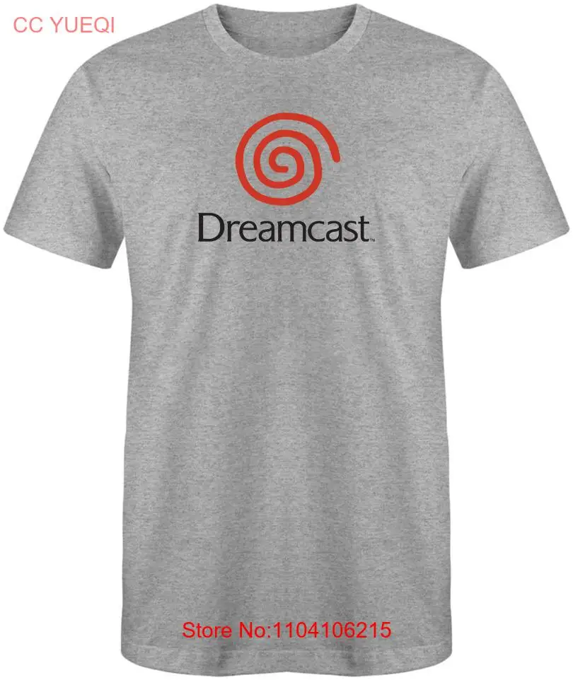 Светло-серая винтажная футболка Dreamcast для видеоигр в стиле ретро размеры S-XL