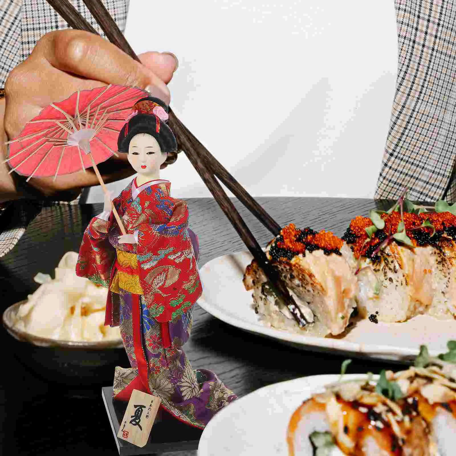 Японские украшения гейши настольные подарки для дня рождения кимоно куклы