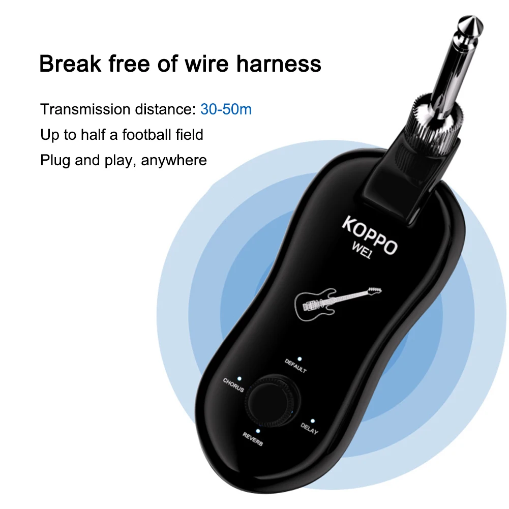 

Многофункциональный аудиопередатчик, перезаряжаемая Беспроводная гитарная система для электрогитары