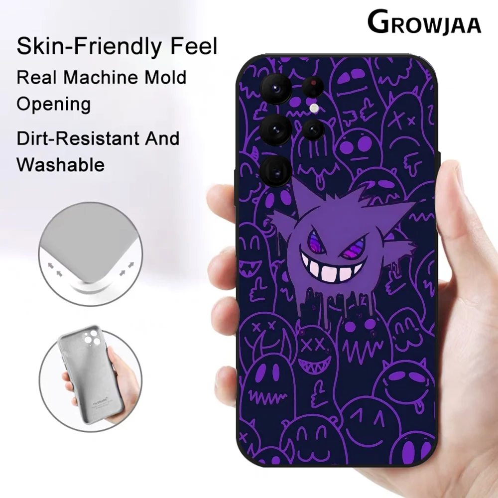 Чехол для телефона Gengar and Gastly Samsung Galaxy S24 Ultra S22 S23 S21 S20 5G защитный силиконовый чехол