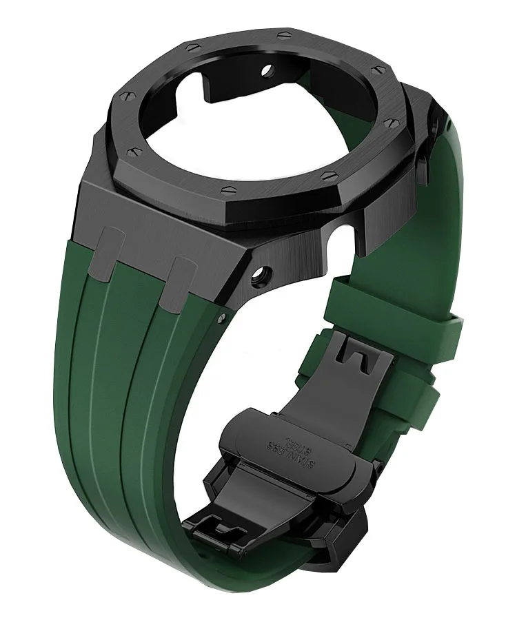 

Аксессуары для часов 4-го поколения, металлический ремешок из нержавеющей стали и резины для g shock ga2100