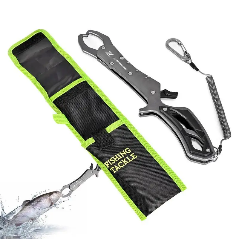 

Fish Lip Gripper Floating Fish Grabber Tool With Lanyard Catfish Controller Holder Saltwater Lip Grip Tool Fish Lip Grippers