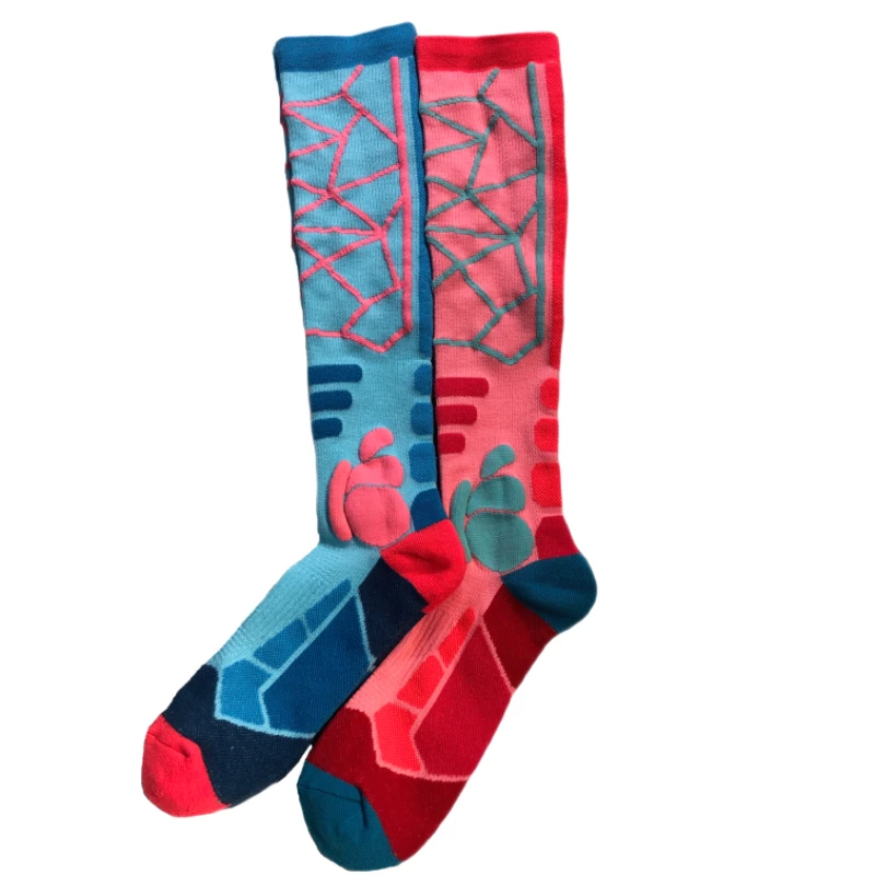 

Лыжные носки Hyrax, уличные утепленные махровые носки для снега с высоким верхом и вентиляцией, быстросохнущие модные носки для осени и зимы