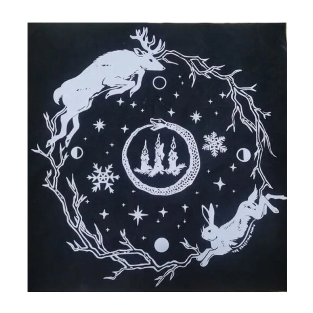 

Tarot Tablecloth Playing Cards Divination Altar Astrology Accessory Home Decor Folding Textiles Board Game Dustproof Mysterious