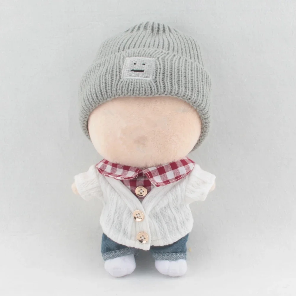20cm Plush Toy Clothes Winter Vintage Sweater Knitwear Cute Soft Exo Dolls Accessories Children's Toys Birthday Christmas Gift - купить
