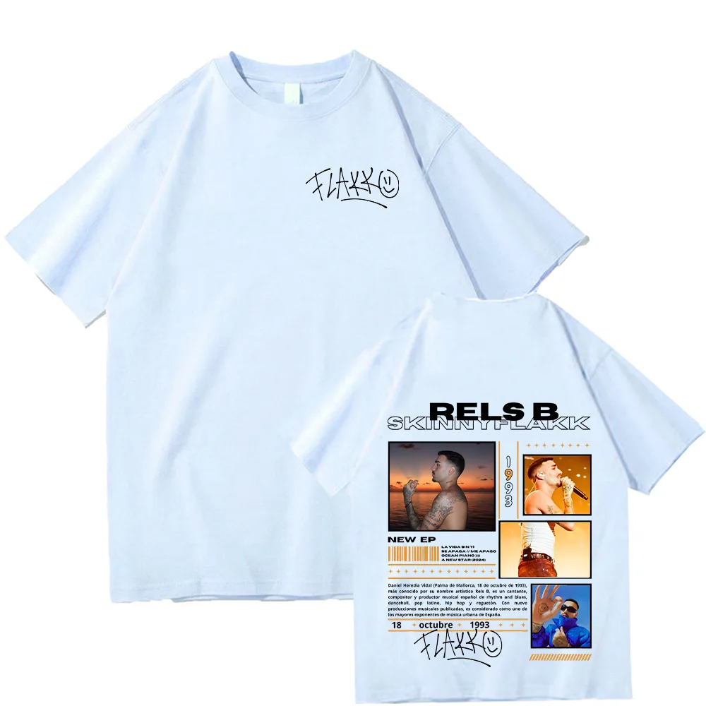 Футболка Rels B Skiny Flakk Smile с буквенным рисунком летняя мужская и женская модная