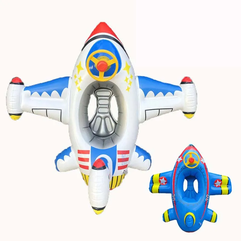 

Airplane Shape Baby Float Inflatable Swimming Ring Baby Buoy Floating Ring Circle Pool Accessories Swimming Children's Float