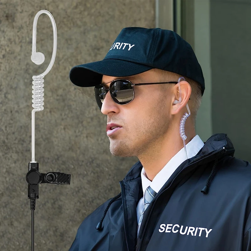 RISENKE Earpiece Compatible for Motorola SL300 SL7550 7580 7590 SL4000 SL3500e SL1M Walkie Talkie Headset with Acoustic Tube