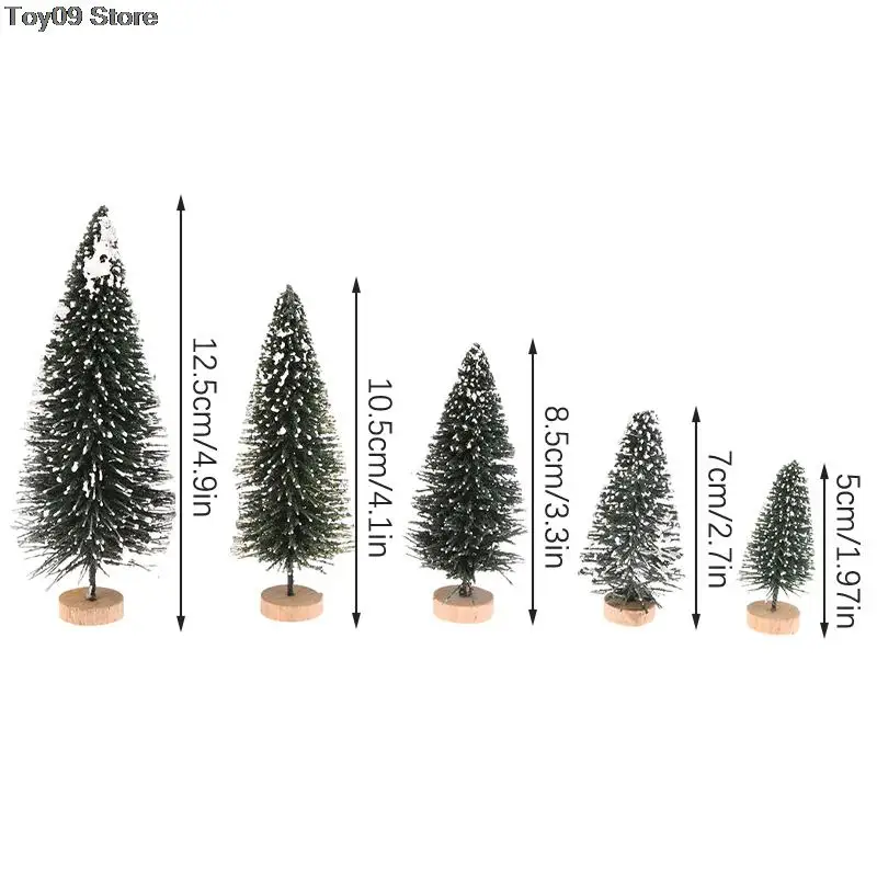 

1:12 миниатюрная Рождественская елка для кукольного домика, мини-фотообои, микро-ландшафт, декоративная игрушка, аксессуары для кукольного домика 5-12,5 см