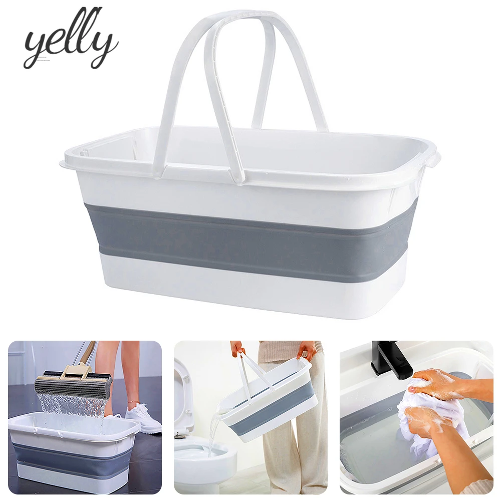 

Foldable Bucket Fishing Retractable Basin Camping Car Wash Bucket Portable Collapsible Wash Basin Mop Bucket Home Outdoor Tools