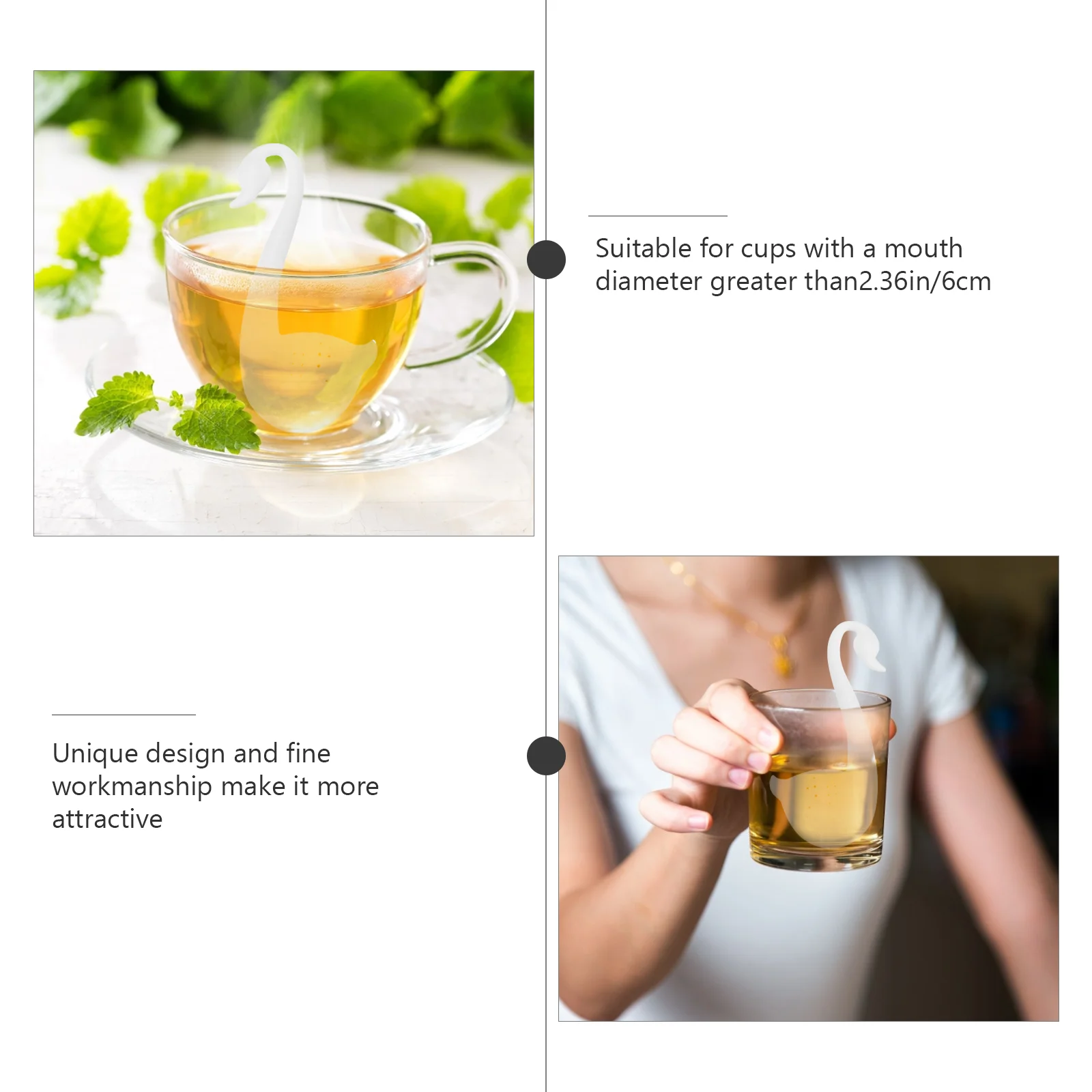 Лебедь подвесное сито шариковый заварочный инструмент для процеживания