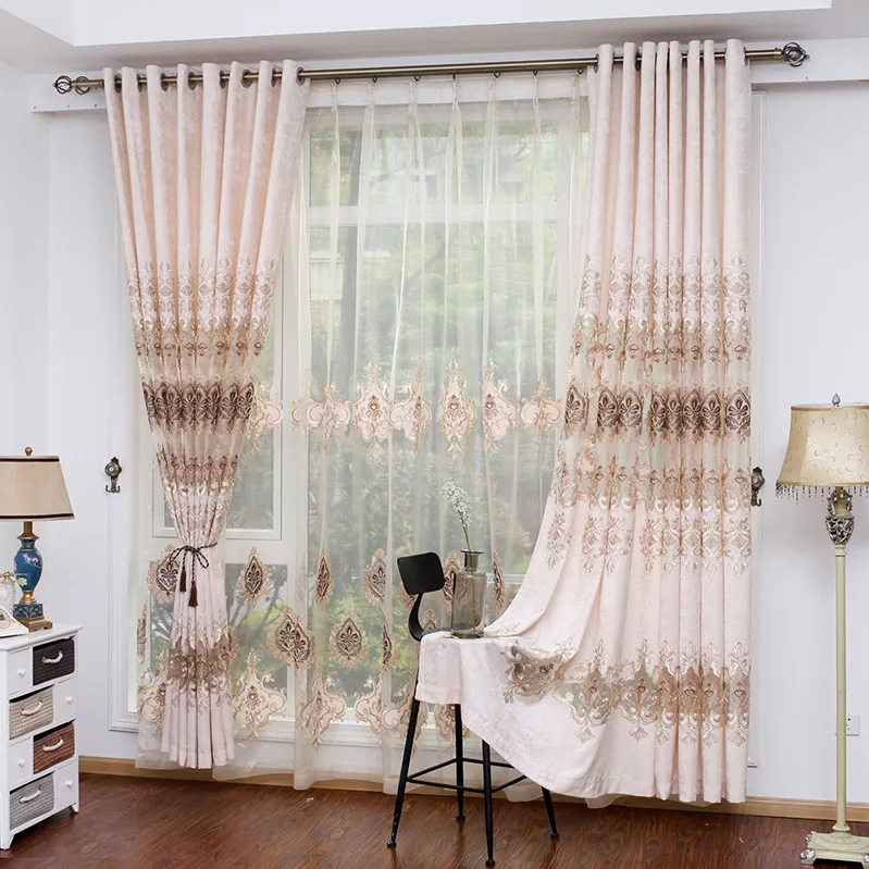 

Шторы с вышивкой в скандинавском стиле, затемняющие настраиваемые занавески для гостиной, спальни