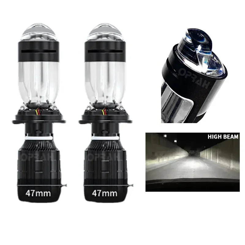 

100 лм, Вт, автомобильная лампа, мини-объектив, светодиодные лампы H4, лампы для фар, автомобиля, мотоцикла, двойной мини-проектор Len EMC, светодиодная автомобильная лампа для мотоцикла, 12 В, 24 В