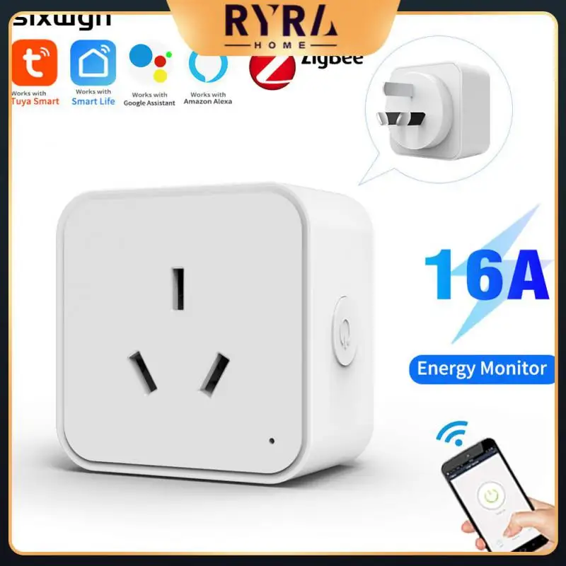 

Tuya Zigbee Timing Function Socket Outlet Voice Control Smart Plug Smart Life App Tuya Zigbee3.0 Smart Home Smart Socket