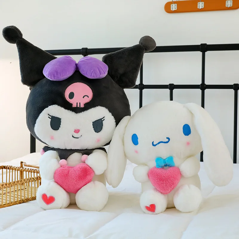 

35/50/65cm Cartoon Sanrio Anime Love Kuromi My Melody Cinnamoroll Plush Toys Pillow Kawaii Stuffed Soft Doll Plushine Kids Gift