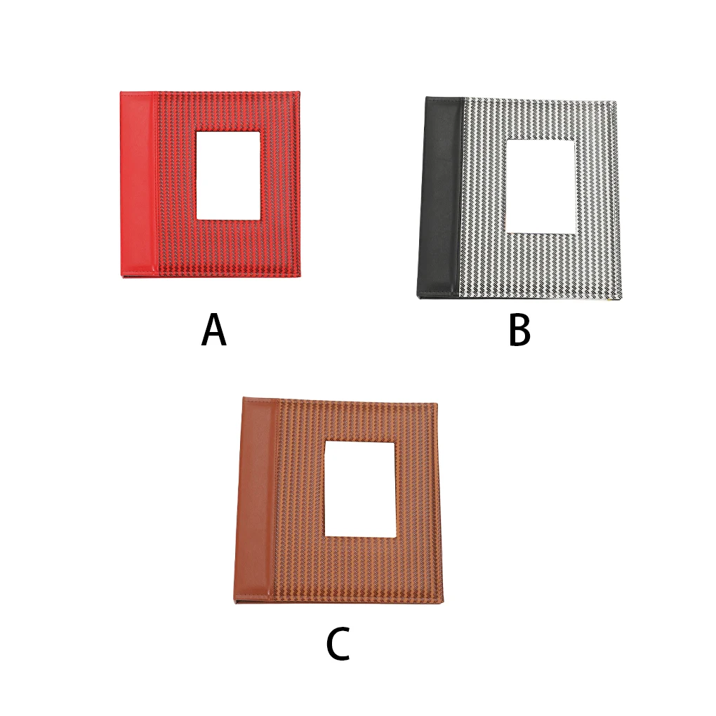 

Художественный фотоальбом с 100 карманами, портативная Гибкая коробка для фотографий семейных воспоминаний, фотоальбом, открытка, хранение ...