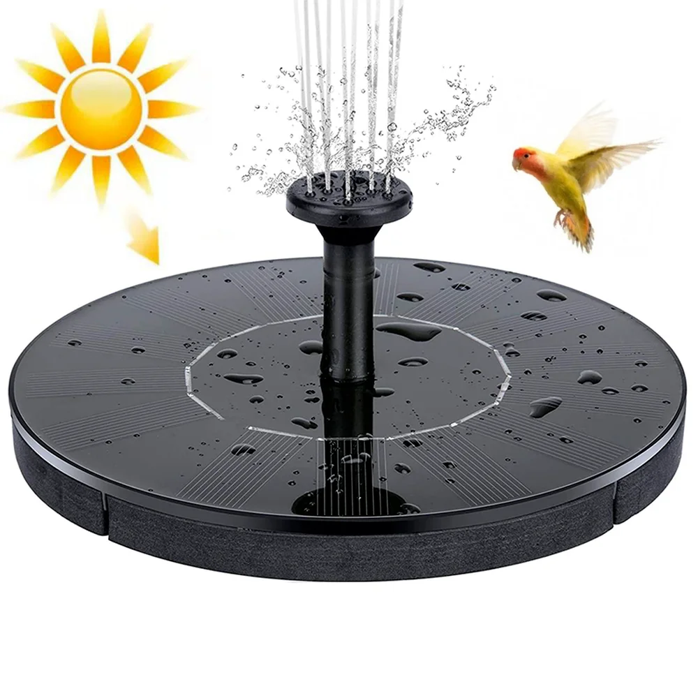 

Floating Solar Fountain Garden Waterfall Fountain Pool Pond Bird Bath Solar Panel Powered Fountain Water Pump Garden Decoration