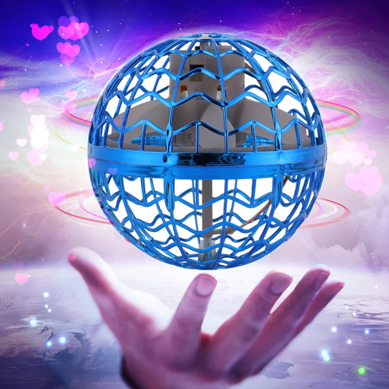 Original Product Fly Ball Hover Ball LED Light Rotating Fly Ball Toy Fl ying Drone Ball 2023 Indoor and Outdoor Children's Gift