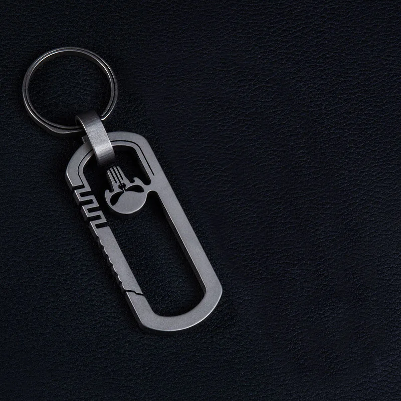 

Брелок из титанового сплава серый