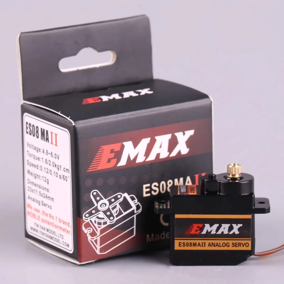 EMAX ES08MA II Мини металлическая Шестерня Аналоговый сервопривод 12 г/2 0 кг/0 сек Mg90S для