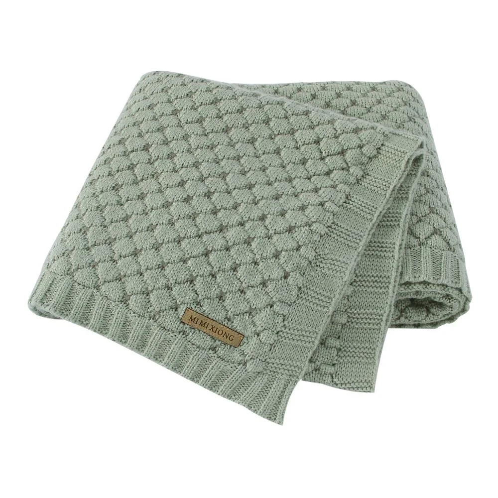 

Couvertures Tricotées Pour Nouveau-né,couette, Bébé, Filles, Lange D'emmaillotage, Accessoires Pour Enfants Poussette, Panier,