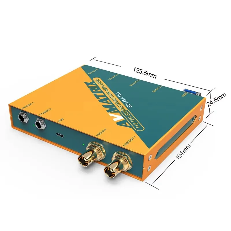 Avmatrix SD1151-12G Один вход на пять выходов 12G-SDI запирающий распределительный усилитель