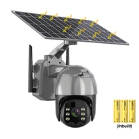 wireless wifi 4g solar panel camera outdoor security protection surveillance cctv 360 ptz smart home pir motion detection cam