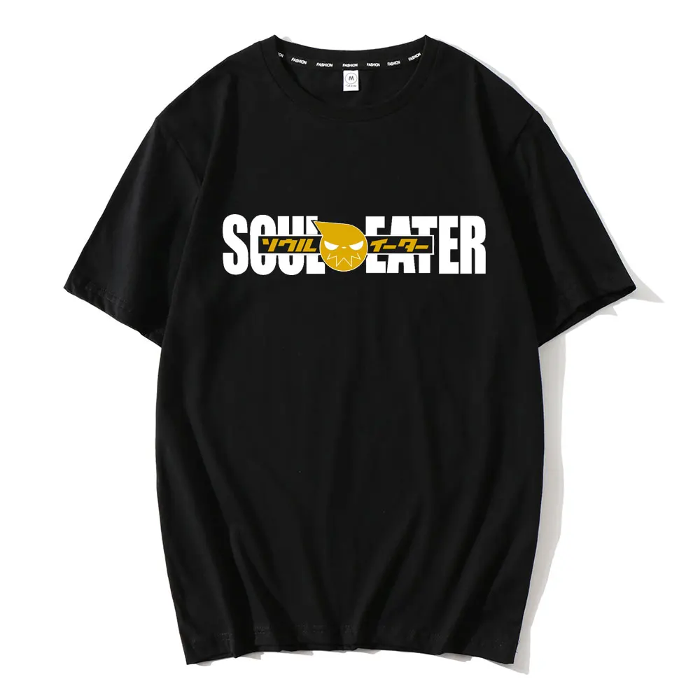 

2020 Fashion Summer New Men T Shirt Soul Eater Print Tshirt Mens Novelty Cotton Short Sleeve T-shirt Men Funny Tops Tshirts