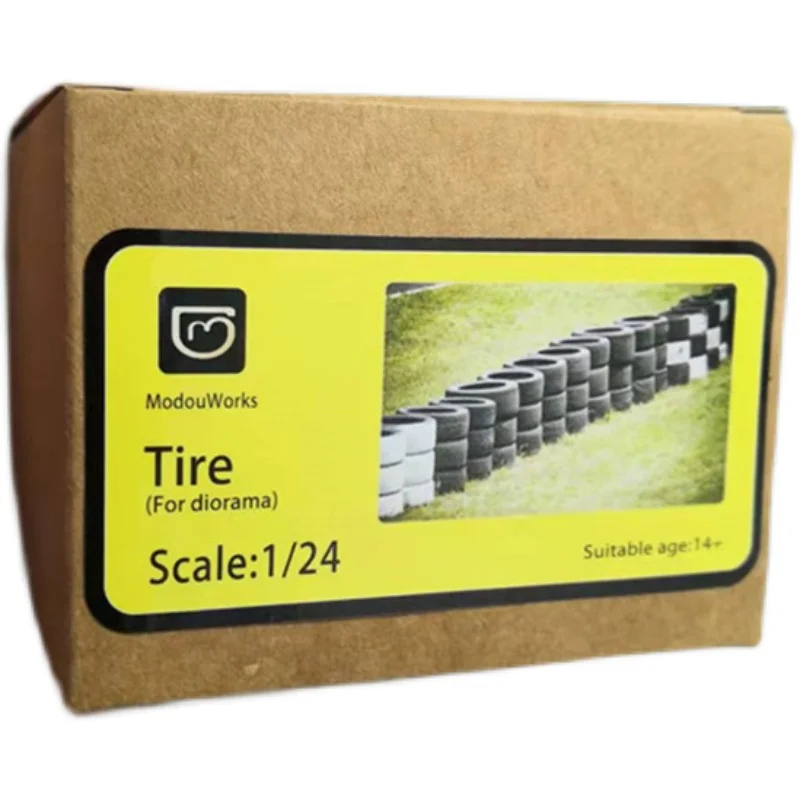 

30PCS 1/24 Tire Skin Car Model Scene Accessories
