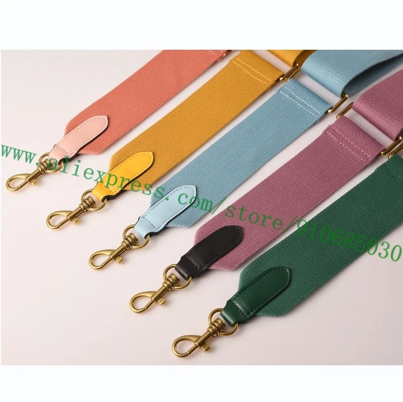 Adjustable Solid Color Fabric Shoulder Strap For Designer Lady Handbag Women Pochette Purse Carry Belt Bag Parts Replacement